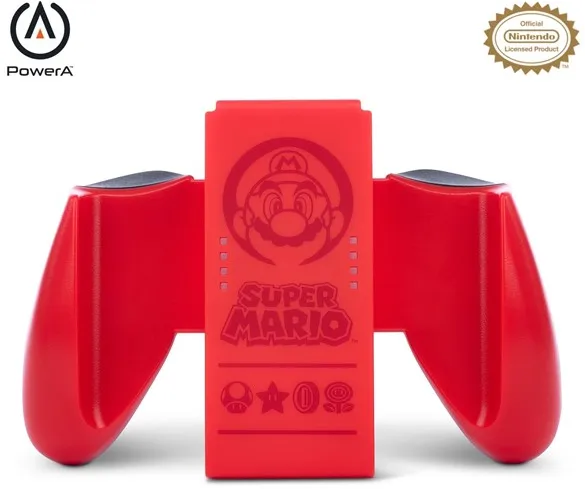 PowerA Joy-Con Comfort Grip för Nintendo Switch - Super Mario röd - Controller - Nintendo Switch